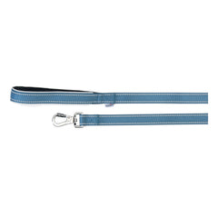 Guinzaglio reflex con maniglia in neoprene blu 25 x 1200 mm