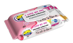 A+cure I Love My Pet Salviette Pop-Up per Parti Intime - 40 Pezzi