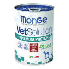Monge vetsolution caninie hypo monoprotein agnello 400 g